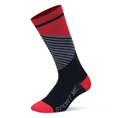 Professional Breathable Sport Compression Socks(3 Pairs) - Unisex - Red - image 10
