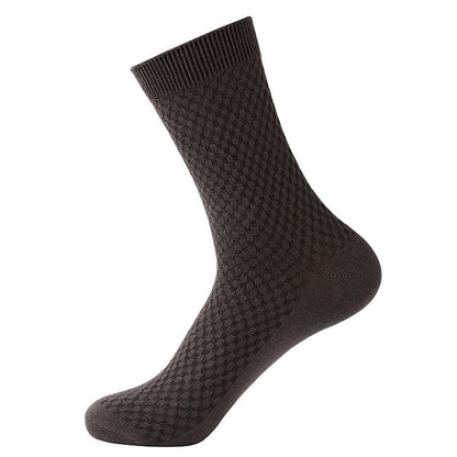 Bamboo Fiber Quarter Socks(5 Pairs) - Brown - EU41-48(US7.5-13) - image 8