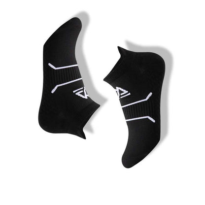 Plus Size Athletic Cushioned Ankle Compression Socks(7 Pairs) - Black - EU40-45(US 8-12) - image 8