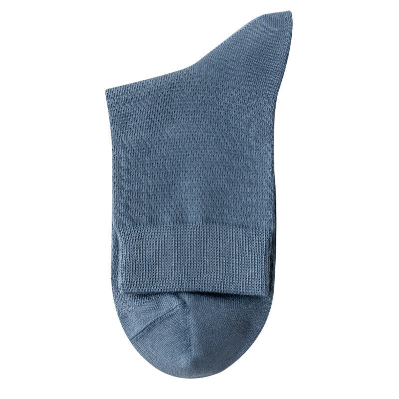 Multicolor Mesh Quarter Socks(5 Pairs) - Blue - EU39-46(US5-12) - image 16