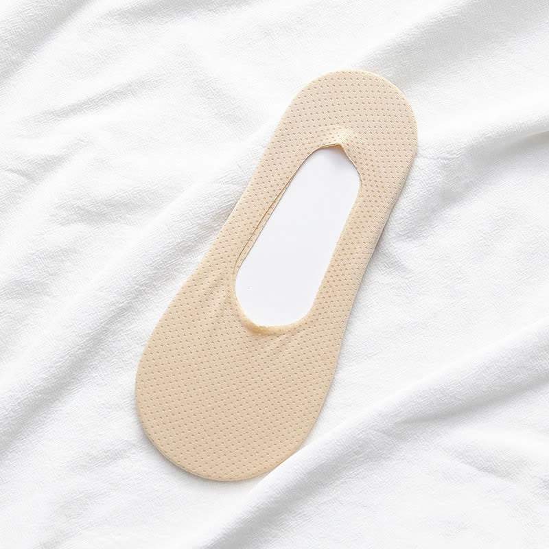 Anti-Slip No Show Socks(5 Pairs) - Nude - EU39-43(US8-11) - image 15