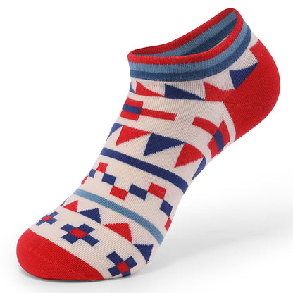 Color Contrast Ankle Socks(5 Pairs) - image 7