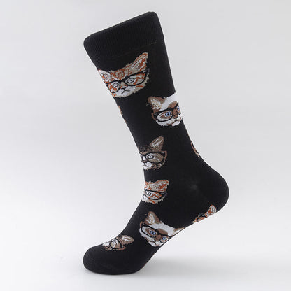 Plus Size Animal Prints Crew Socks(5 Pairs) - image 3