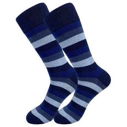 Plusock Deep Blue Crew Socks(5 Pairs) - image 2