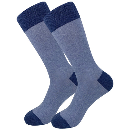 Plusock Deep Blue Crew Socks(5 Pairs) - image 4