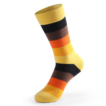 Funny Colorful Stitched Crew Socks(5 Pairs) - image 4