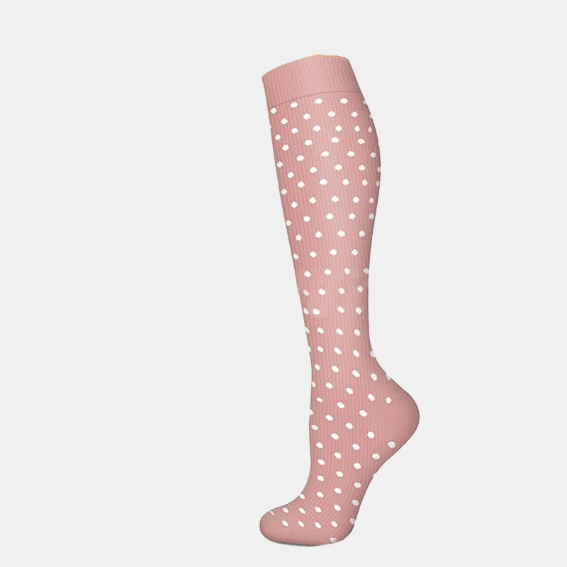 White Polka Dot Compression Socks(3 Pairs) - image 6
