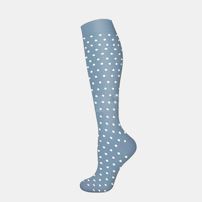 White Polka Dot Compression Socks(3 Pairs) - image 4