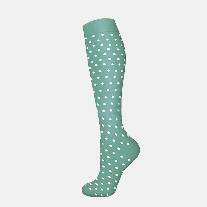 White Polka Dot Compression Socks(3 Pairs) - image 5