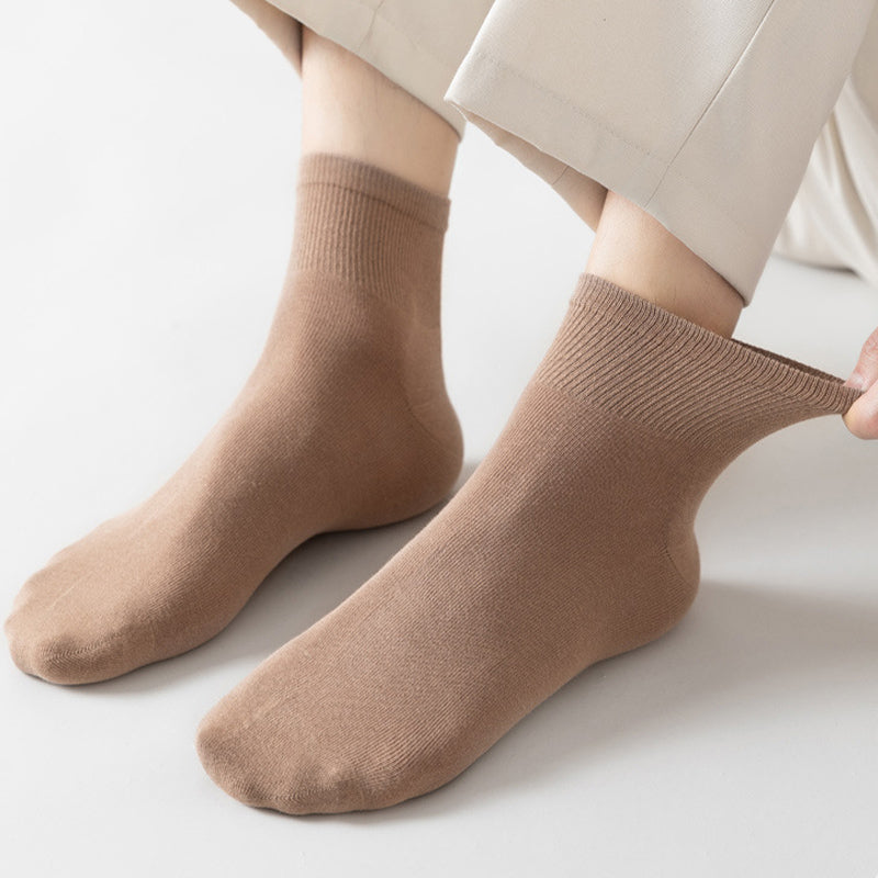 Plus Size Soft Cotton Quarter Socks (3 Pairs)