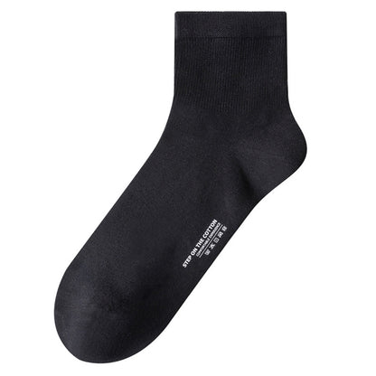 Plus Size Soft Cotton Quarter Socks (3 Pairs)