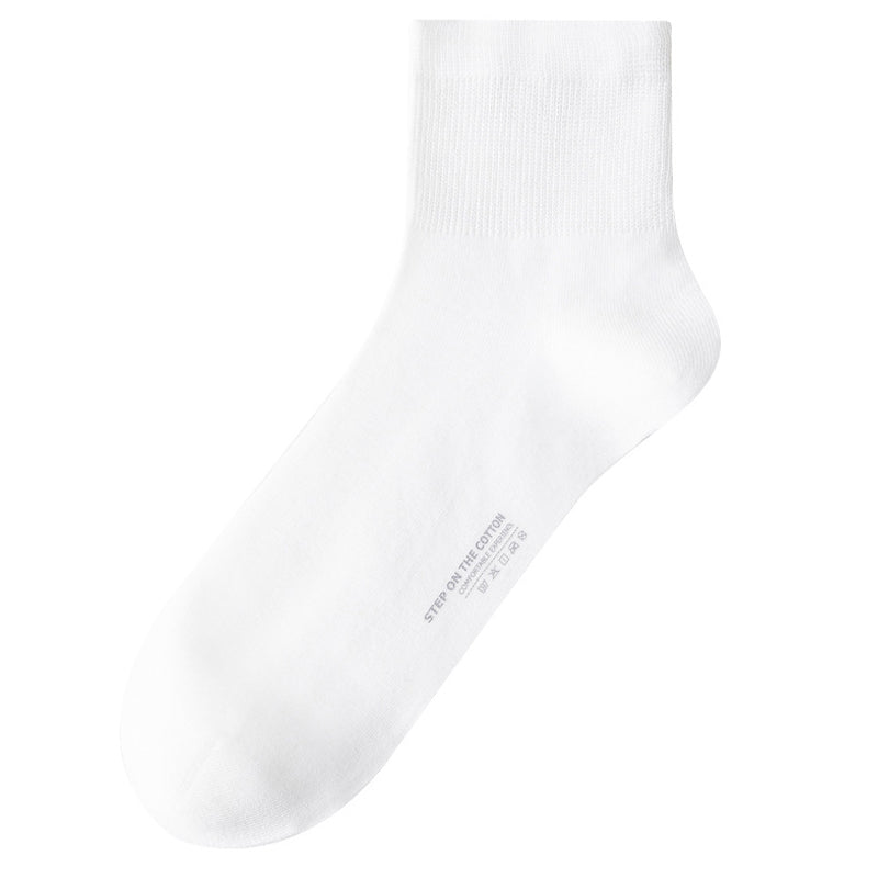 Soft Cotton Quarter Socks (3 Pairs) - White - EU40-47(US7-12.5) - image 10