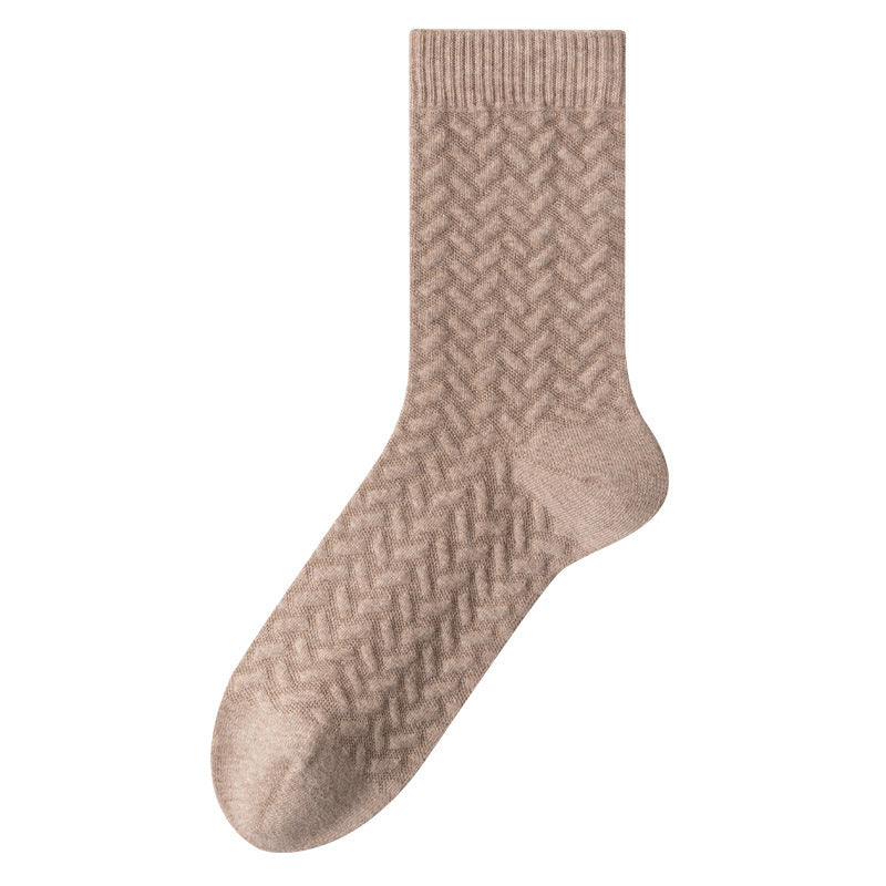 Plusock Pure Cotton Quarter Socks (3 Pairs) - Camel - EU40-45(US7-11) - image 4