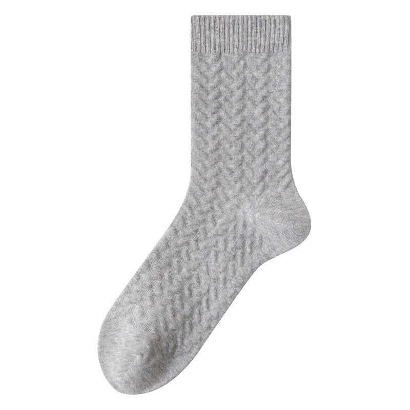 Plusock Pure Cotton Quarter Socks (3 Pairs) - Light Gray - EU40-45(US7-11) - image 5