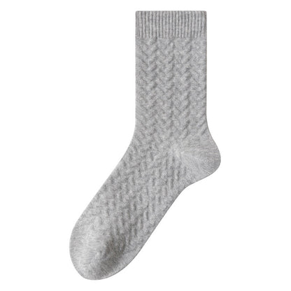 Plusock Pure Cotton Quarter Socks (3 Pairs) - Light Gray - EU40-45(US7-11) - image 5