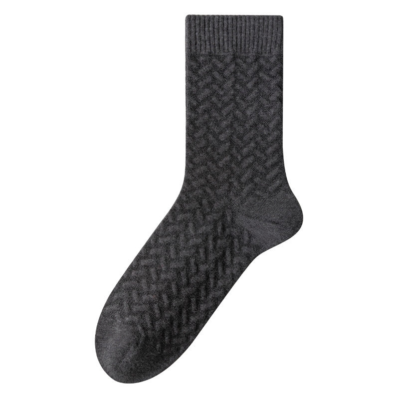 Plusock Pure Cotton Quarter Socks (3 Pairs) - Dark Grey - EU40-45(US7-11) - image 9