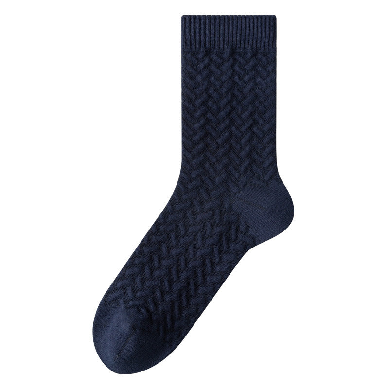 Plusock Pure Cotton Quarter Socks (3 Pairs) - Navy Blue - EU40-45(US7-11) - image 7