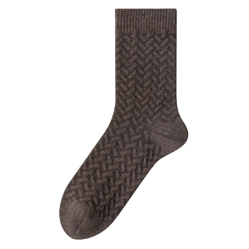 Plusock Pure Cotton Quarter Socks (3 Pairs) - Brown - EU40-45(US7-11) - image 10