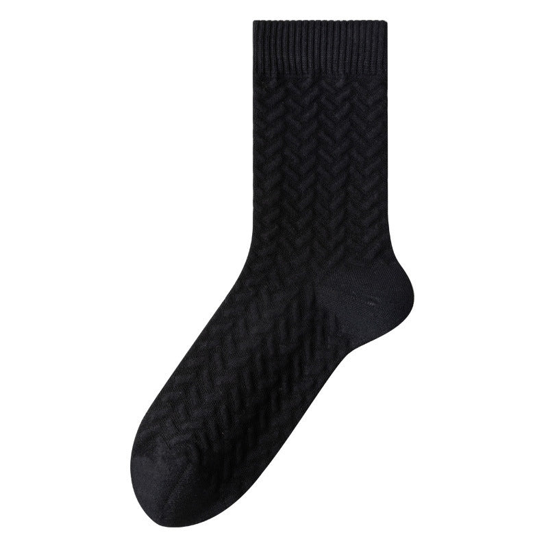 Plusock Pure Cotton Quarter Socks (3 Pairs) - Black - EU40-45(US7-11) - image 8