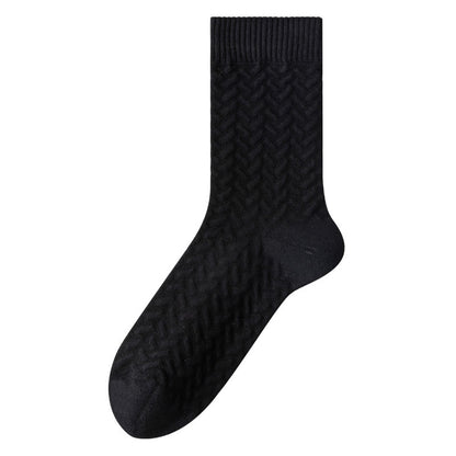 Plusock Pure Cotton Quarter Socks (3 Pairs) - Black - EU40-45(US7-11) - image 8