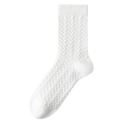 Plusock Pure Cotton Quarter Socks (3 Pairs) - White - EU40-45(US7-11) - image 6