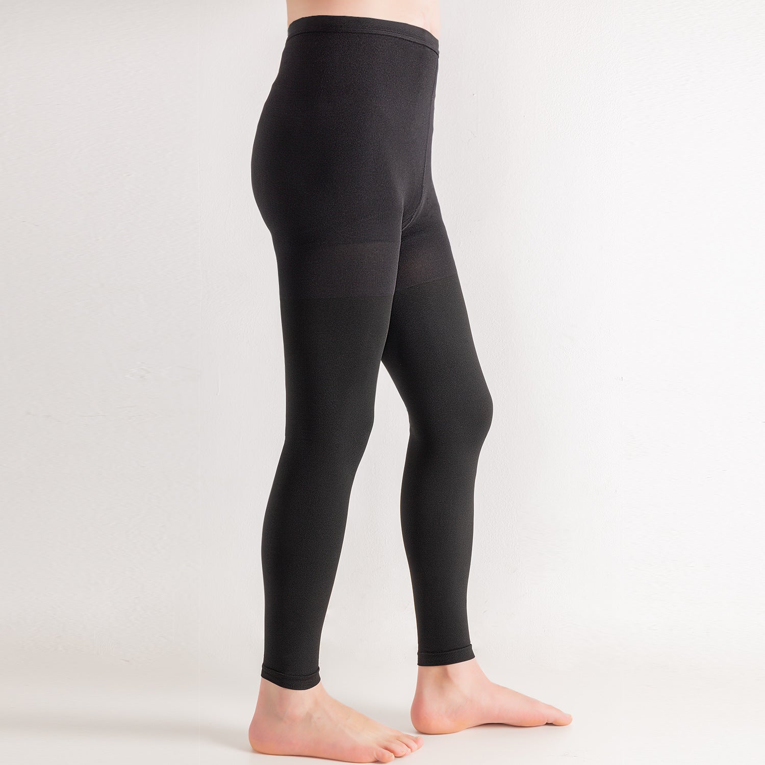 Plus Size Medical Footless Compression Tights(15-20mmHg) - image 1