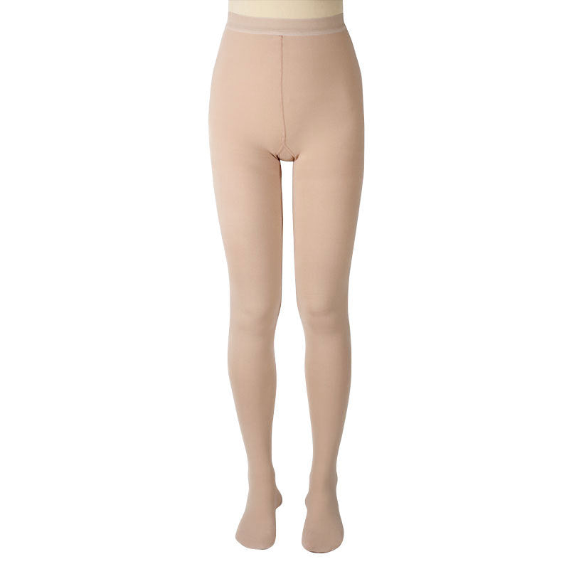 Plus Size Medical Compression Tights Pantyhose(15-20mmhg) - Nude - 4XL - image 4
