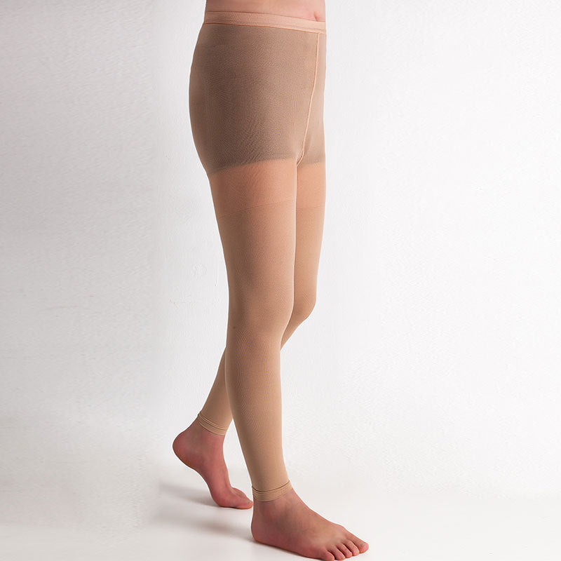 Plus Size Medical Footless Compression Tights(20-30mmHg) - Nude - 4XL - image 7