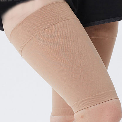 Plus Size Medical Thigh Compression Sleeve Unisex - Nude - 4XL - image 20