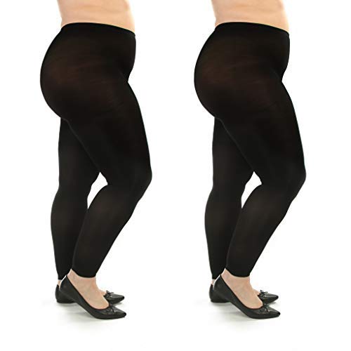 Plus Size Medical Footless Compression Tights(20-30mmHg) - image 5