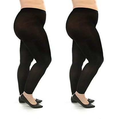 Plus Size Medical Footless Compression Tights(20-30mmHg) - image 5