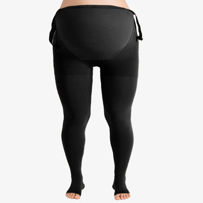 Plus Size Medical Footless Pregnancy Compression Tights(15-20mmhg) - image 1