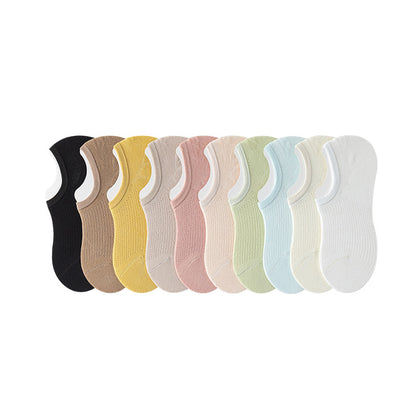 Low Cut Sports No Show Socks(10 Pairs) - Multicolor - EU36-40(US3-7) - image 8