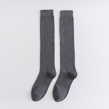 Elasticity Knee High Socks(3 Pairs) - Dark Grey - EU39-45(US6-11) - image 19