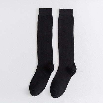 Elasticity Knee High Socks(3 Pairs) - Black - EU39-45(US6-11) - image 18