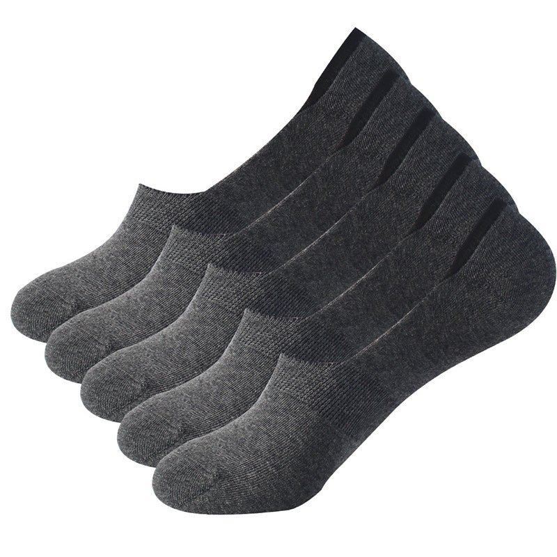 Sweat Absorption No Show Socks(10 Pairs) - Dark Grey - EU39-44(US6-10) - image 12