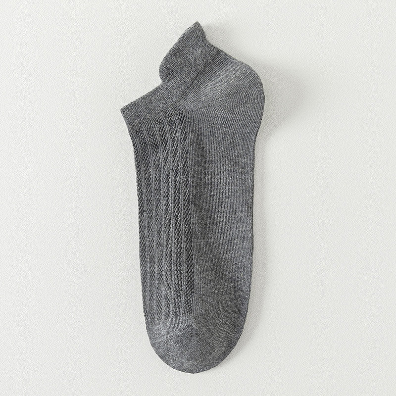 Mesh Breathable Ankle Socks(10 Pairs) - Dark Grey - EU44-50(US10-15) - image 9