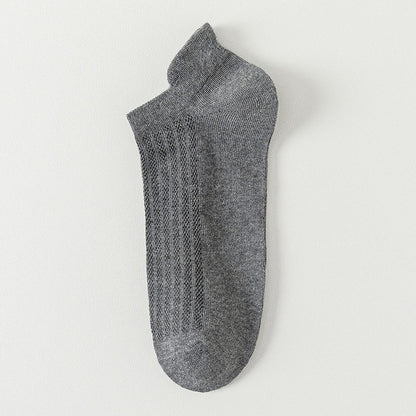 Mesh Breathable Ankle Socks(10 Pairs) - Dark Grey - EU44-50(US10-15) - image 9