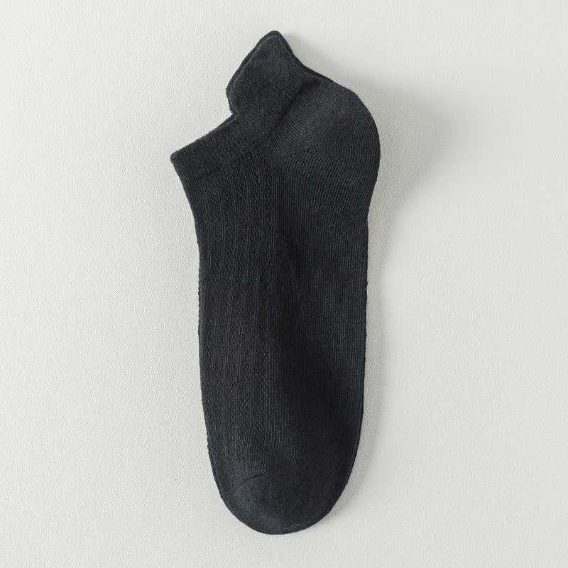 Mesh Breathable Ankle Socks(10 Pairs) - Black - EU44-50(US10-15) - image 10