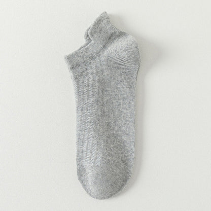 Mesh Breathable Ankle Socks(10 Pairs) - Light Gray - EU44-50(US10-15) - image 16