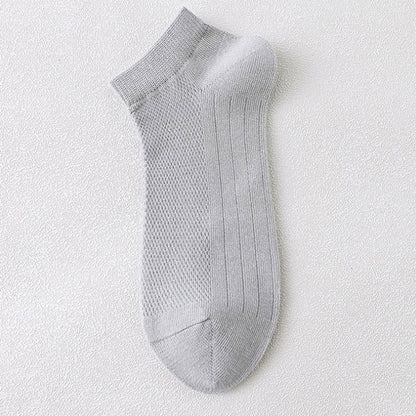 Plus Size Athletic Mesh Ankle Socks(12 Pairs) - Grey - EU36-45(US3-11) - image 11