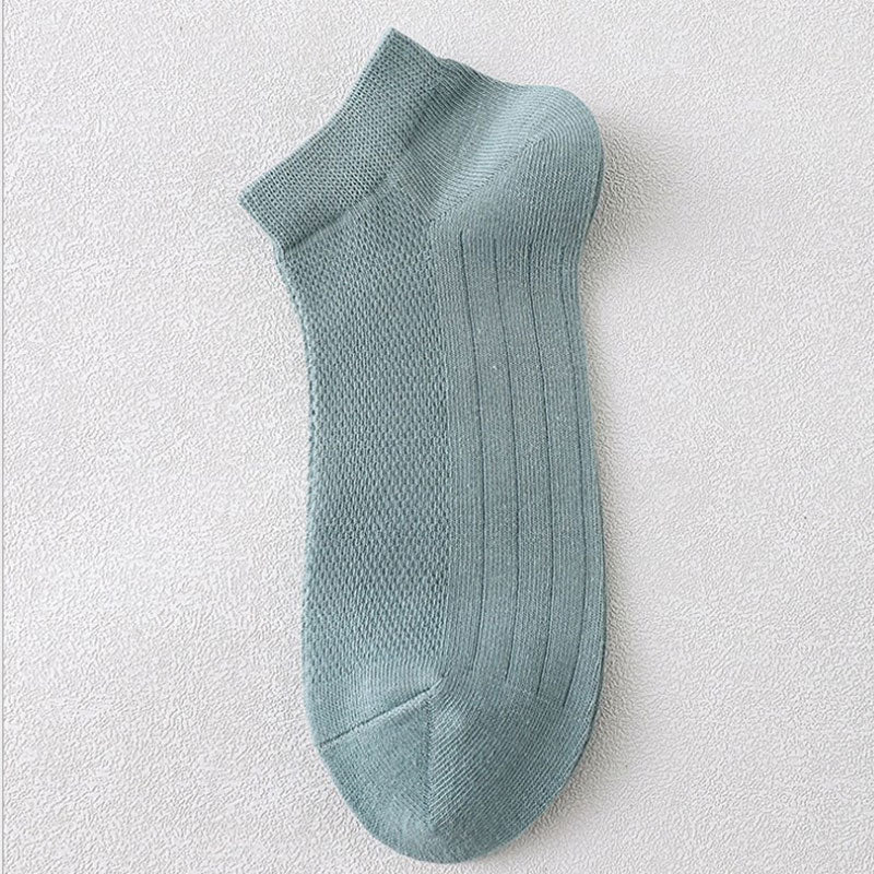 Plus Size Athletic Mesh Ankle Socks(12 Pairs) - Green - EU36-45(US3-11) - image 15