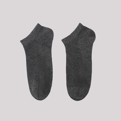 Antibacterial Soft Ankle Socks(5 Pairs) - Dark Grey - EU42-48(US8.5-13) - image 9