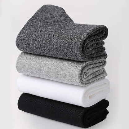 Solid Color Casual Quarter Socks(5 Pairs) - image 4