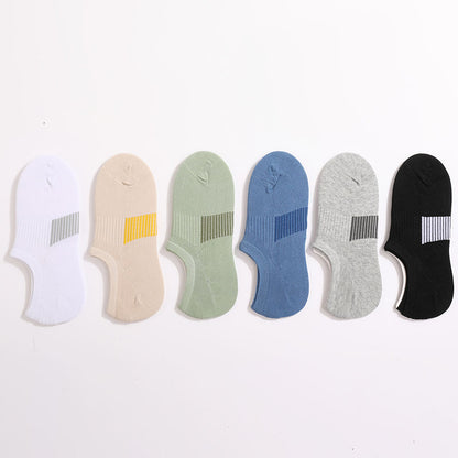 Classic Color Breathableal Ankle Socks(6 Pairs) - Multicolor - EU37-45(US4-11) - image 5