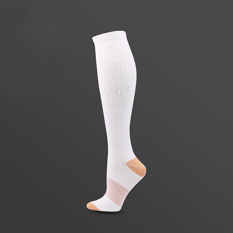 Casual Classic Compression Socks(3 Pairs) - White - S/M - image 4