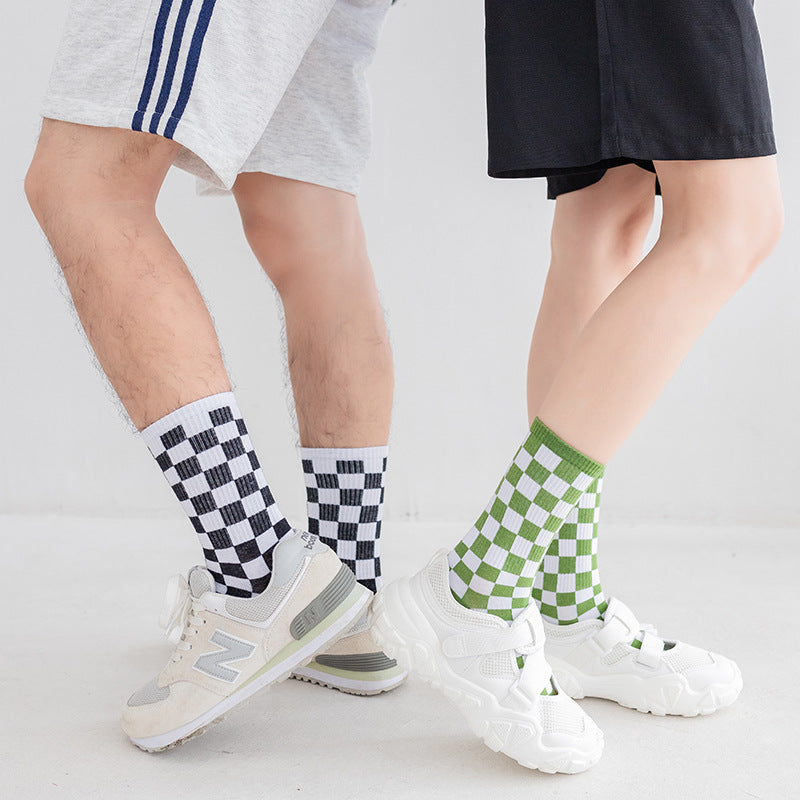 Checkerboard Quarter Socks(6 Pairs) - image 4