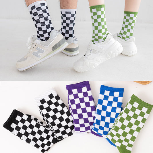 Plusock Checkerboard Quarter Socks(6 Pairs) - image 0