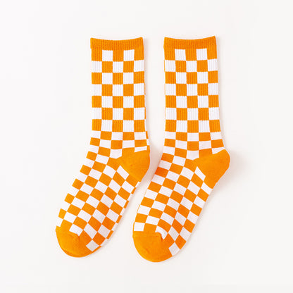 Checkerboard Quarter Socks(6 Pairs) - image 10