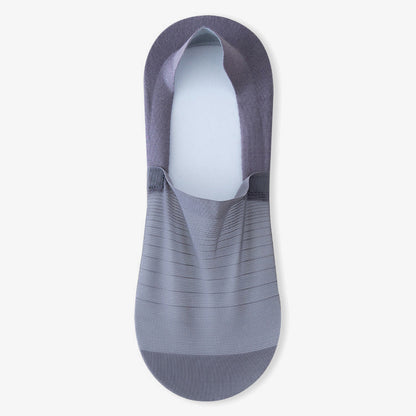 Ice Silk No Show Socks(5 Pairs) - Dark Grey - EU38-43(US5-9) - image 12